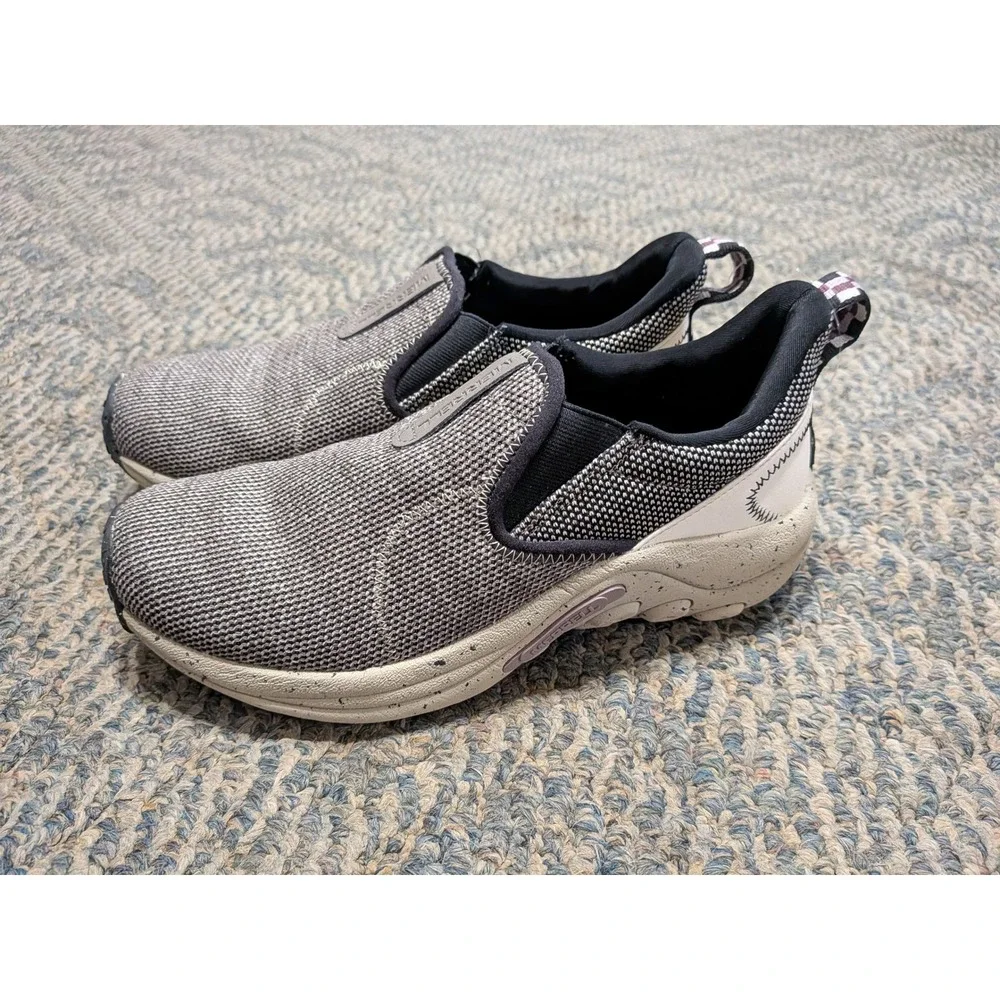 Merrell Jungle Moc Explorer Gray Black Knit Slip On Walking Shoes J005594 Mens 8